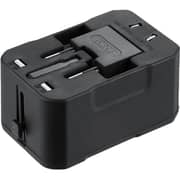 Zoook Multi-Regional Travel Adapter/2USB Ports Black