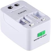Zoook Multi-Regional Travel Adapter/2USB Ports White