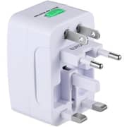 Zoook Multi-Regional Travel Adapter/2USB Ports White