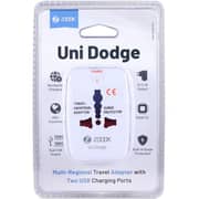 Zoook Multi-Regional Travel Adapter/2USB Ports White
