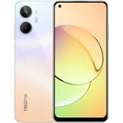 هاتف ريلمي 10 بذاكرة 8 جيجا رام وسعة تخزين 128 جيجا وثنائي شريحة الاتصال ويدعم شبكة الجيل الرابع 4G وبلون أبيض - إصدار دولي