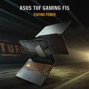 ASUS TUF F15 (2021) Gaming Laptop - 11th Gen / Intel Core i5-11400H / 15.6inch FHD / 8GB RAM / 512GB SSD / 4GB NVIDIA GeForce RTX 2050 Graphics / Windows 11 Home / English & Arabic Keyboard / Black / Middle East Version - [FX506HF-HN014W]