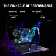 Asus ROG Strix SCAR 16 G634JZ-NM063W Gaming Laptop - 13th Gen Core i9 4GHz 32GB 2TB 12GB Win11 16inch WQXGA Off Black NVIDIA GeForce RTX 4080 English/Arabic Keyboard Middle East Version