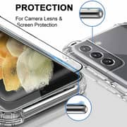 Max & Max Case Clear With Screen Protector Galaxy S23