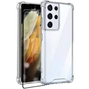 Max & Max Case Clear With Screen Protector Galaxy S23 Ultra