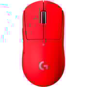 Logitech PRO X SUPERLIGHT Lightweight Wireless Optical Gaming Mouse with HERO 25K Sensor - Red