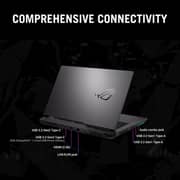 Asus Rog Strix G17 Gaming (2022) Laptop - AMD Ryzen 9-6900HX / 17.3inch WQHD / 1TB SSD / 16GB RAM / NVIDIA GeForce RTX 3060 / Windows 11 Home / English and Arabic Keyboard / Eclipse Gray / Middle East Version - [G713RM-LL075W]