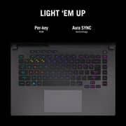 Asus Rog Strix G17 Gaming (2022) Laptop - AMD Ryzen 9-6900HX / 17.3inch WQHD / 1TB SSD / 16GB RAM / NVIDIA GeForce RTX 3060 / Windows 11 Home / English and Arabic Keyboard / Eclipse Gray / Middle East Version - [G713RM-LL075W]