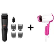Philips Multi Groomer MG3710/33 + Hair Dryer BHD003