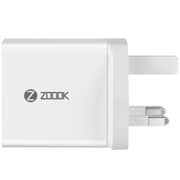 Zoook Ultra Fast USB Type C Wall Charger With Lightning Cable White