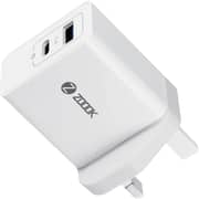 Zoook Ultra Fast USB Type C Wall Charger With Lightning Cable White