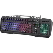 Zoook Wired Gaming Keyboard & Mouse Combo Black