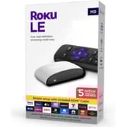 Roku LE HD Streaming Media Player with High Speed HDMI Cable and Simple Remote- Black