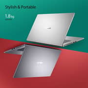لابتوب أسوس فيفوبوك X515MA-BR468W بمعالج سيليرون 1.1 جيجاهرتز وذاكرة 4 جيجا و256 جيجا وويندوز 11 وشاشة HD مقاس 15.6 بوصة وبلون فضي ولوحة مفاتيح إنجليزية/ عربية- إصدار الشرق الأوسط
