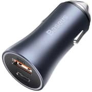 Baseus Dual Quick Car Charger Dark Grey