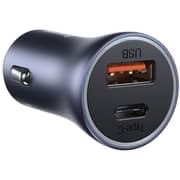 Baseus Dual Quick Car Charger Dark Grey
