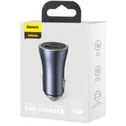 Baseus Dual Quick Car Charger Dark Grey