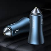 Baseus Dual Quick Car Charger Blue/Black