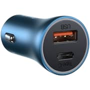 Baseus Dual Quick Car Charger Blue/Black
