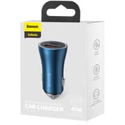 Baseus Dual Quick Car Charger Blue/Black