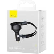 Baseus 2-in-1 Car Charger Black