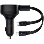 Baseus 2-in-1 Car Charger Black