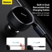 Baseus 2-in-1 Car Charger Black