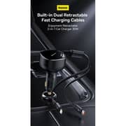 Baseus 2-in-1 Car Charger Black