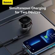 Baseus 2-in-1 Car Charger Black
