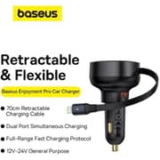 Baseus 2-in-1 Car Charger Black