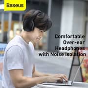 Baseus NGTD010301 Encok D02 Pro Over Ear Wireless Headphones Black