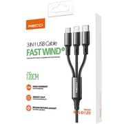 Recci 3 In 1 USB Cable Fast Wind- RCS-D 120