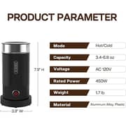 HiBREW M1A Milk Frother - Black