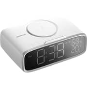 Momax Clock With Wireless Charger White