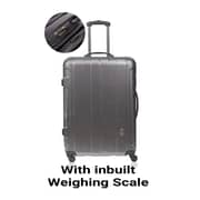 Airo Smart Luggage Trolley Bag 24 Inch Ruby Grey With Inbuilt Weighing Scale