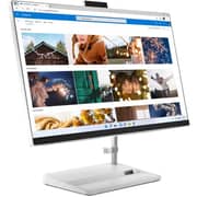 Lenovo IdeaCentre AIO 3 24IAP7 All-in-One Desktop - 12th Gen Core i5 3.3GHz 16GB 512GB 2GB Win11 23.8inch FHD White English/Arabic Keyboard Middle East Version