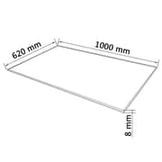 vidaXL Table Top Tempered Glass Rectangular 1000x620 mm