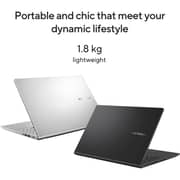لابتوب Asus Vivobook 15 2020 -معالج Intel Core i3-1115G4 الجيل الـ11/ شاشة FHD مقاس 15.6 بوصة/SSD سعة 256 جيجا/ذاكرة 4 جيجابايت/بطاقة رسوميات Intel UHD بذاكرة مشتركة/Windows 11 Home/لوحة مفاتيح بلغتين/لون أسود/صدار الشرق الأوسط-موديل [X1500EA-BQ2626W]