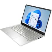 لابتوب إتش بي بافيليون بمعالج i7 1255U من الجيل الـ12 وشاشة FHD مقاس 14 ومساحة 512 جيجا وذاكرة 16 جيجا وبطاقة 2 جيجا نفيديا MX550  ونظام ويندوز 11 هوم ولوحة مفاتيح عربي وإنجليزي وبلون فضي- إصدار الشرق الأوسط - [14-DV2010NE]