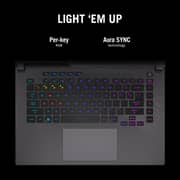Asus ROG Strix G15 (G513) Gaming Laptop - Ryzen 7-6800H / 15.6inch FHD / 1TB SSD / 16GB RAM / 4GB NVIDIA GeForce RTX 3050 Graphics / Windows 11 Home / English & Arabic Keyboard / Grey / Middle East Version - [G513RC-HN013W]