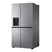 LG 668 Liter Side by Side Refrigerator, With Water Dispenser Modern Design, Energy Star, Power Cool Silver - GCJ287SQUV- International Version