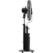 Nobel 16inch Blade Rechargable Mist Standing Fan, Wide Oscillation with 4 Stack Bright LED Black - NF888MRC