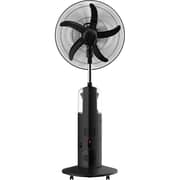 Nobel 16inch Blade Rechargable Mist Standing Fan, Wide Oscillation with 4 Stack Bright LED Black - NF888MRC