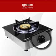 Nobel Single Stove Gas Burner Glass Top Heavy Cast Iron NGT1002G