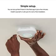 Nest S3000BWDE Protect 2 Generation Smoke and Carbon Monoxide Detector Set of 1 White
