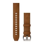 Garmin QuickFit 22mm Marq Gen2 Watch Strap Leather/FKM Hybrid, Brown/Black 010-13225-08