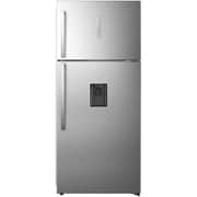 Hisense 729 Liter Double Door Top Mount Refrigerator With Ice Maker Silver - RT729N4ISU- International Version