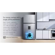 Hisense 729 Liter Double Door Top Mount Refrigerator With Ice Maker Silver - RT729N4ISU- International Version