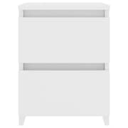 vidaXL Bedside Cabinets 2 pcs White 30x30x40 cm Engineered Wood