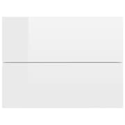 vidaXL Bedside Cabinets 2 pcs High Gloss White 40x30x30 cm Engineered Wood